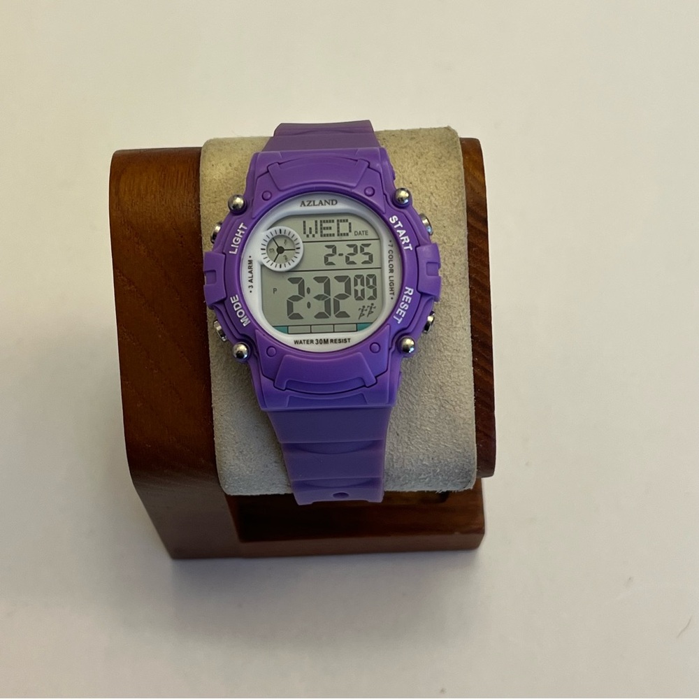 Azland KW023, Digital Watch, Like New, Purple‎
